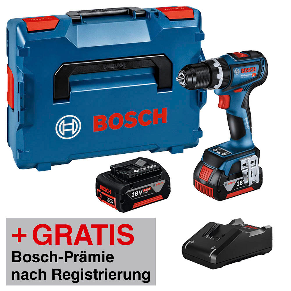 AKTION BOSCH Professional GSB 18V90 C AkkuSchlagbohrschrauberSet 18